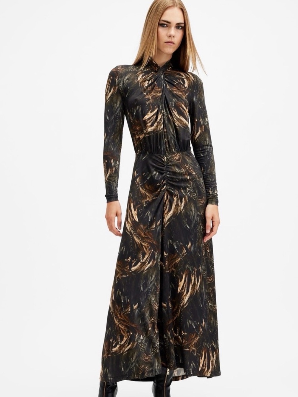 allsaints mina maxi dress - Picture 3 of 7